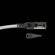 Network Cable - LINDY Cat.6A S / FTP LSZH Network Shielded Cable, RJ45, M / M, 500MHz, 0.3 m, Grey