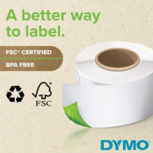 Labeling Tape - Dymo 99013 Euro Large Address Labels FSC Certified BPA Free