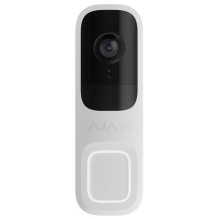 Belaidė Pelė - Smart Video Doorbell AJAX DoorBell 4MP 155° Wide-Angle Wi-Fi Balta