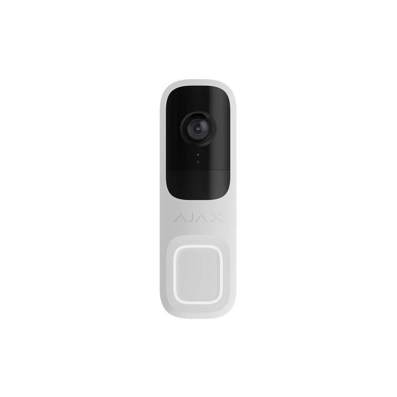 Belaidė Pelė - Smart Video Doorbell AJAX DoorBell 4MP 155° Wide-Angle Wi-Fi Balta