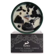 Scented Candle - Hop Hare Crystal Floral Cedar Patchouli 22h Burning Time