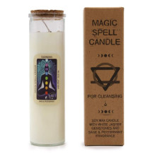 Candle - Ancient Wisdom Magic Spell 50h burn time 454g gemstones soy wax
