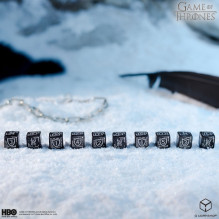 Stalo Žaidimas - Q-WORKSHOP Game of Thrones Nakties Sargybos Kauliukų Rinkinys 10xD6 Juodas