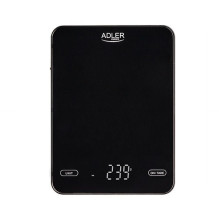 Food Scale - Adler AD 3177b 10kg 1g accuracy glass top touch control LED display
