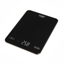 Food Scale - Adler AD 3177b 10kg 1g accuracy glass top touch control LED display
