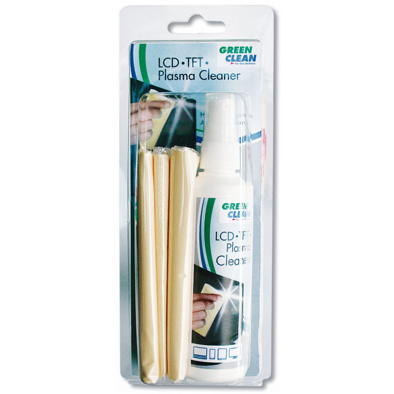 Screen Cleaning Kit - Green Cleaning LCD/TFT Kit with Microfiber Cloth and Solution