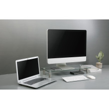 Monitoriaus Laikiklis - Gembird MS-TABLE-GM-01 Stiklas, Plienas, 20kg, 580x210x90mm