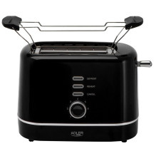 Toaster Adler AD 3224b 850W 7 Brown levels Removable crumb tray Black