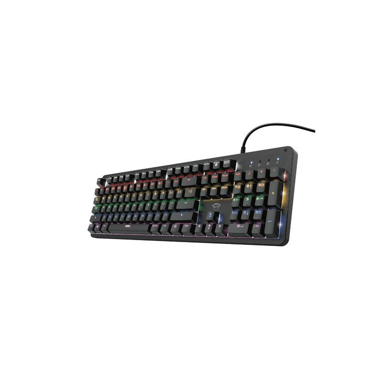 Trust GXT 866 TORIX keyboard USB QWERTY US International Blac