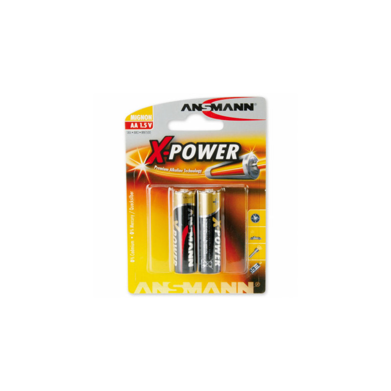 Ansmann AA2xLR6 „X-POWER“ baterijos
