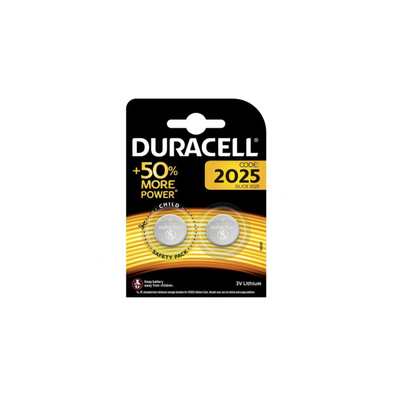 Duracell CR2025 2 vnt. pakuotė