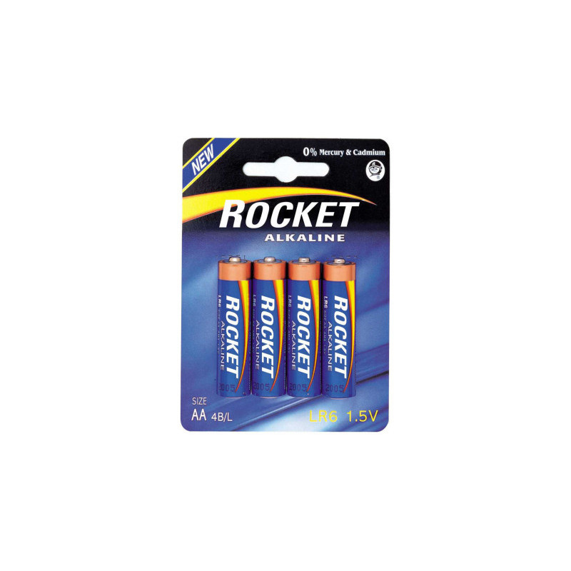„Rocket LR6-4BB“ 4 šovinių pakuotė blisterinėje pakuotėje