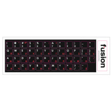 Fusion Accessories "Laminated Stickers RU / ENG" Black / Red
