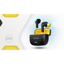 „Canyon Hexagon 7 TWS ANC+ENC“ juodos / geltonos spalvos ausinės „Canyon Hexagon 7 TWS ANC+ENC“ juodos / geltonos spalvos ausinės