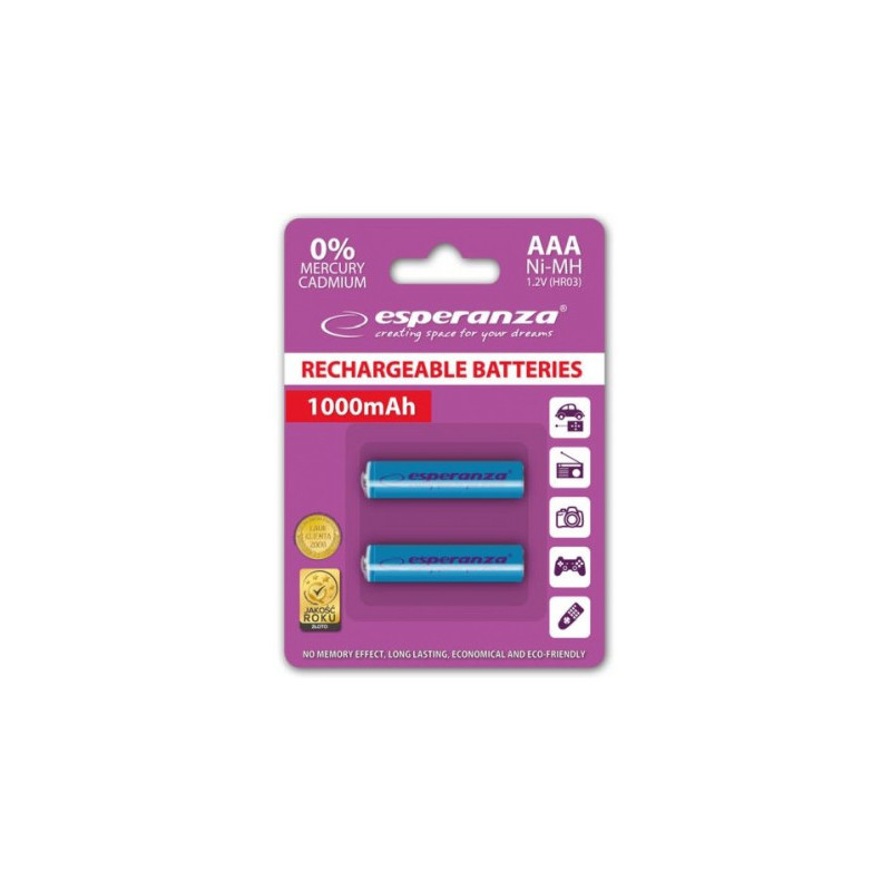 Esperanza EZA101B 1000mAh 2-pack Blister