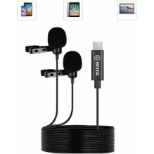 Boya BY-M3D dviguba prisegamoji ausinė Boya BY-M3D dviguba prisegamoji ausinė