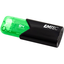 Emtec 64GB Click Easy USB 3.2 atmintinė Emtec 64GB Click Easy USB 3.2 atmintinė