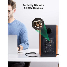 Ugreen AV170 2x RCA kabelis (Cinch) su 3,5 mm jungtimi