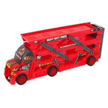 LEAN Toys Large 3-storey truck trailer Heavy Duty Truck With extendable Car Laun