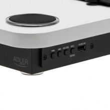 Adler patefonas AD 1914W baltas / juodas