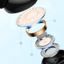 Awei T61 TWS + prijungimo juodas Awei T61 TWS + prijungimo juodas