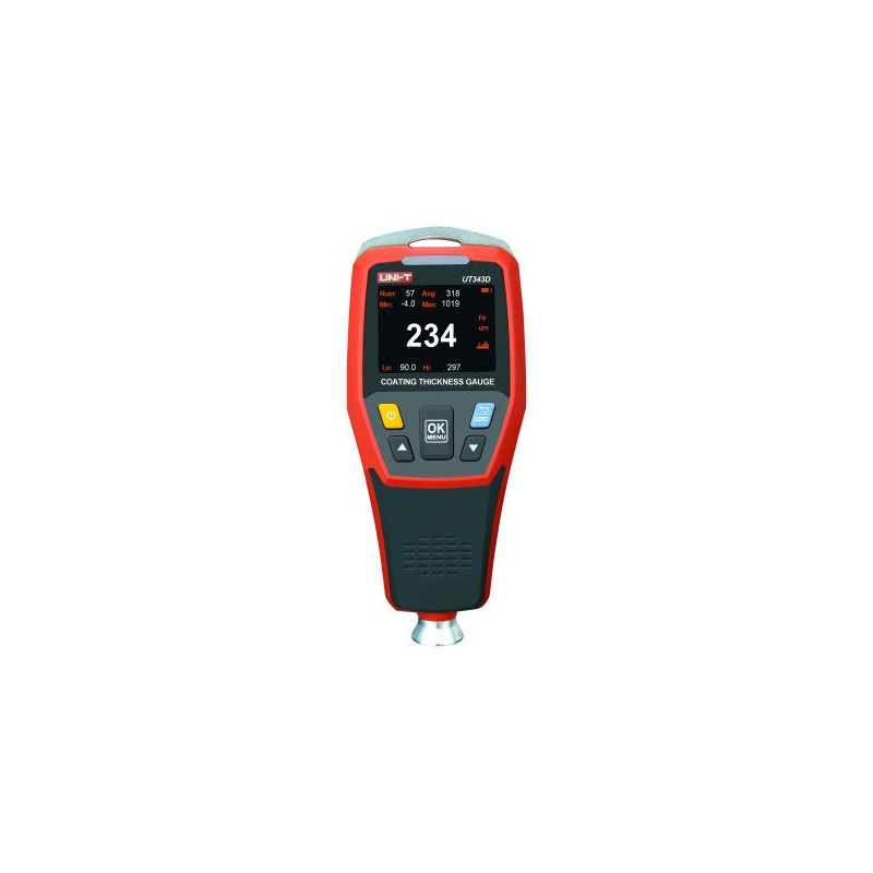 Professional paint coating thickness gauge, range 0-1250 µm, Uni-T UT343D