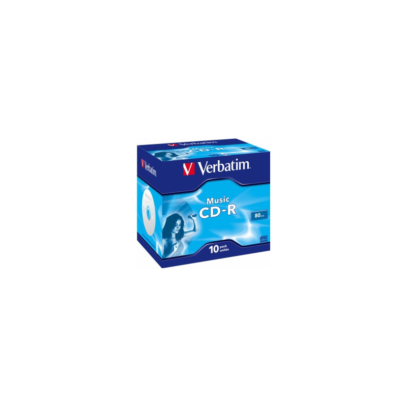 Matrix CD-R Audio Verbatim 80Min Music 10 Pack Jewel