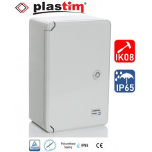 PP3 Plastic cabinet H700xW500xD250, gray door IP65