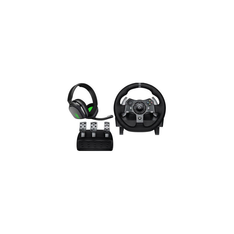 „Logitech G920“ lenktyninis vairas + „Astro A10“ žaidimų vairo komplektas