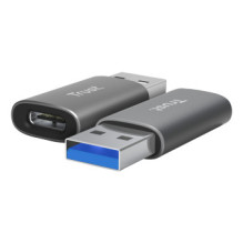 Adapter Trust Calyx USB-C to USB-A 2 pack Black