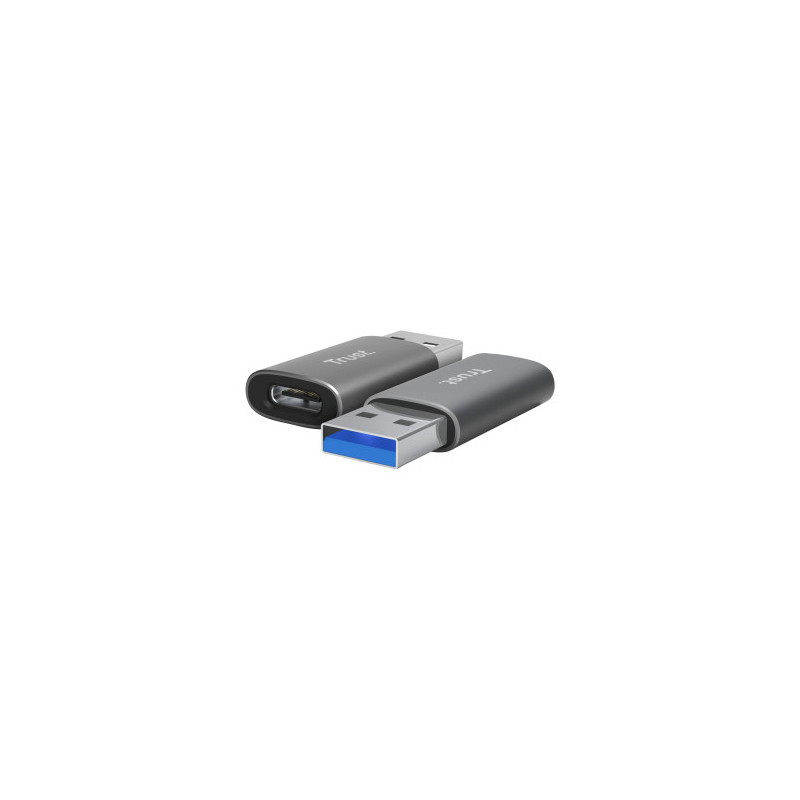 Adapter Trust Calyx USB-C to USB-A 2 pack Black
