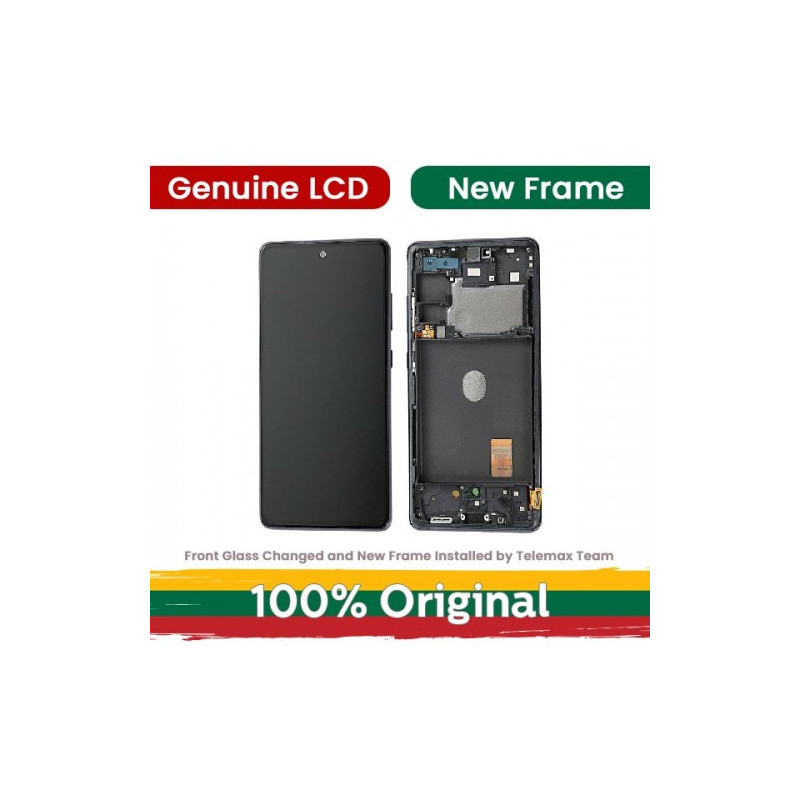 Ekranas skirtas Samsung G780 S20 FE (G781 S20 FE 5G) su rėmeliu / Cloud Navy Blue / (Atnaujintas: Telemax)