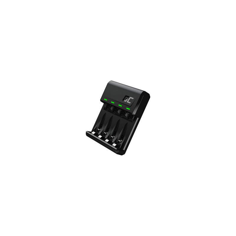 „Green Cell GC VitalCharger“ Ni-MH AA ir AAA baterijų įkroviklis su „Micro USB“ ir USB-C prievadais