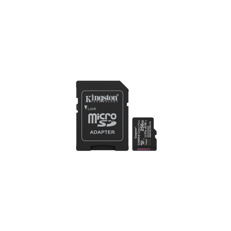 „Kingston MicroSDXC 256GB Canvas Select Plus“ atminties kortelė
