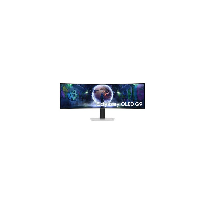 Monitorius Samsung Odyssey G9 LS49DG934SUXEN 49' OLED lenktas sidabrinis