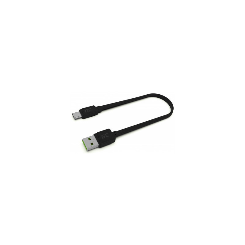 Green Cell GCmatte Ultra Charge fast Charging USB Male - USB Type-C Male Cable 25 cm