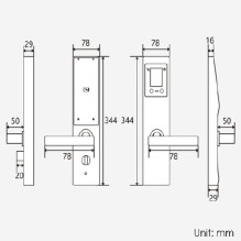 „Yala PNI YFR690R“ su veido atpažinimo funkcija ir atidarymu dešinėje