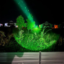 PNI Adventure F750 Green Light aliuminio žibintuvėlio komplektas ir PNI FLM33 magnetinis tvirtinimo laikiklis