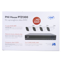 AHD PNI House PTZ1300 „Full HD“ vaizdo stebėjimo rinkinys - NVR ir 4 lauko kameros 2MP „Full HD 1080P“ AHD PNI House PTZ1300 „Full HD“ vaizdo stebėjimo rinkinys - NVR ir 4 lauko kameros 2MP „Full HD 1080P“