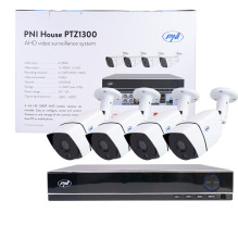 AHD PNI House PTZ1300 „Full HD“ vaizdo stebėjimo rinkinys - NVR ir 4 lauko kameros 2MP „Full HD 1080P“ AHD PNI House PTZ1300 „Full HD“ vaizdo stebėjimo rinkinys - NVR ir 4 lauko kameros 2MP „Full HD 1080P“