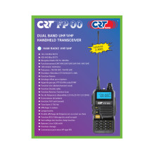 VHF / UHF portable radio station CRT FP00 dual band 136-174 and 400-440 MHz color Black, VOX, 128 channels, Scan, Progra VHF / UHF portable radio station CRT FP00 dual band 136-174 and 400-440 MHz color Black, VOX, 128 channels, Scan, Progra