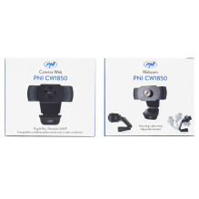 PNI CW1850 „Full HD“ internetinė kamera, USB jungtis, prisegamas, įmontuotas mikrofonas PNI CW1850 „Full HD“ internetinė kamera, USB jungtis, prisegamas, įmontuotas mikrofonas