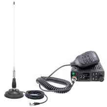 CB PNI Escort HP 8900 ASQ Radio Station Package, 12-24V + CB PNI ML100 Antenna with Magnetic Base, 12V / 24V Power, RF G CB PNI Escort HP 8900 ASQ Radio Station Package, 12-24V + CB PNI ML100 Antenna with Magnetic Base, 12V / 24V Power, RF G