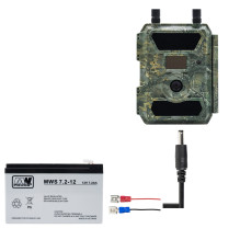Battery power cable for hunting cameras, length 1.5m Battery power cable for hunting cameras, length 1.5m