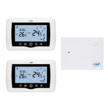 PNI CT400 wireless intelligent thermostat, with WiFi, 2 control zones via Internet, for thermal power plants, pumps, sol