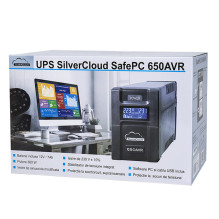 UPS SilverCloud SafePC 650AVR power 360W LCD screen PC monitoring software