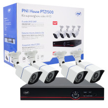 AHD PNI House PTZ1500 5MP video surveillance kit - DVR and 4 outdoor cameras AHD PNI House PTZ1500 5MP video surveillance kit - DVR and 4 outdoor cameras