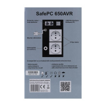 UPS SilverCloud SafePC 650AVR power 360W LCD screen PC monitoring software