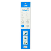 CB PNI Extra 45 antenna, with magnet included, length 45 cm, SWR 1.0, 26-30MHz, 150W, fiberglass CB PNI Extra 45 antenna, with magnet included, length 45 cm, SWR 1.0, 26-30MHz, 150W, fiberglass