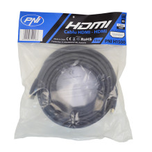 PNI H1500 didelės spartos 1,4 V HDMI kabelis, kištukas, Ethernet, paauksuotas, 15 m